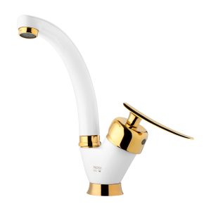 بتا روشویی متحرک سفید طلا