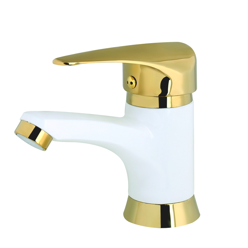 شیر روشویی آلفا سفید طلا PADRA